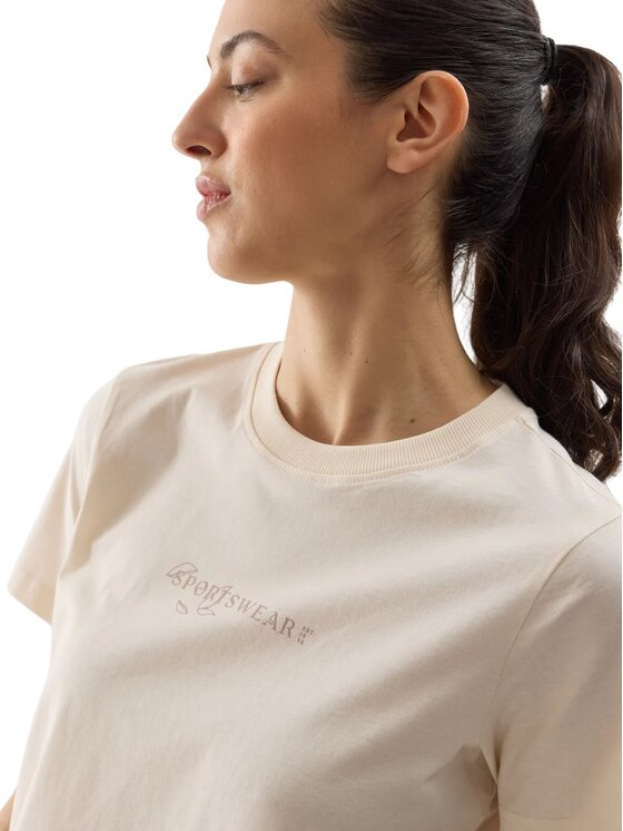 4F 4F T-shirt 4FWSS24TTSHF1354-12S-XS Bianco Regular Fit