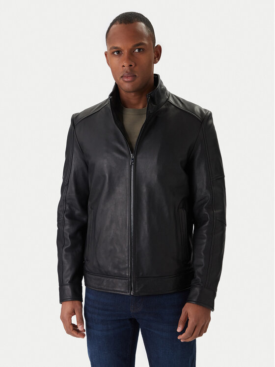 Milestone Milestone Giacca di pelle Ms Franklin 531012 21265 Nero Regular Fit