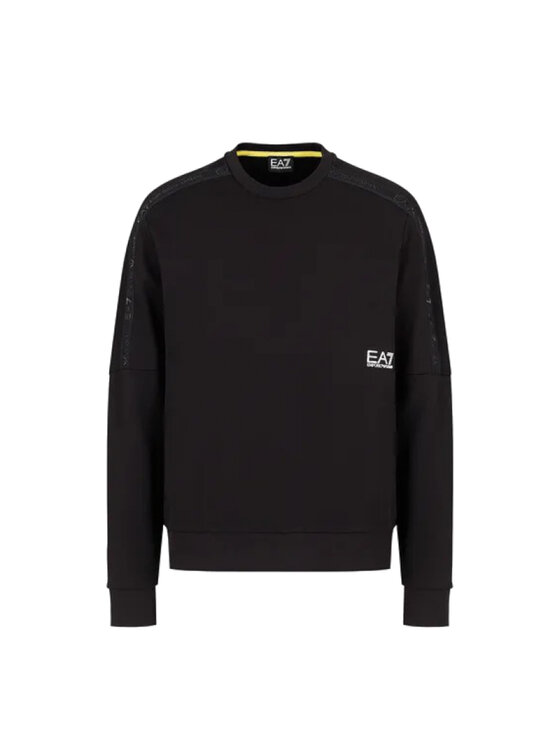 EA7 Emporio Armani EA7 Emporio Armani Mikina 3DPM56-PJEQZ Čierna Regular Fit