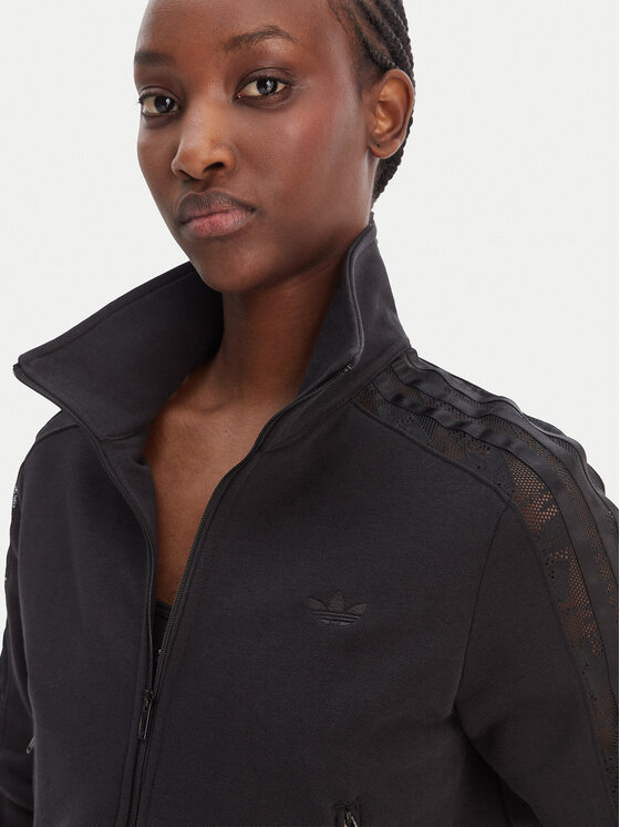 adidas adidas Sweatshirt Firebird Lace KC8149 Schwarz Slim Fit