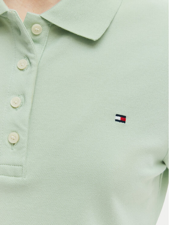 Tommy Hilfiger Tommy Hilfiger Každodenní šaty WW0WW43228 Zelená Slim Fit
