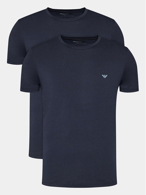 Emporio Armani Underwear Emporio Armani Underwear Marškinėlių komplektas 111267 4R722 70835 Tamsiai mėlyna Regular Fit