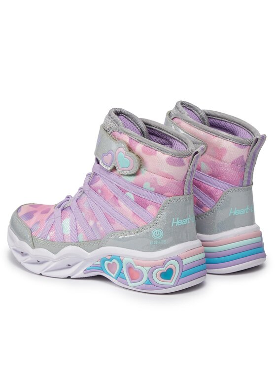 Skechers Skechers Kozaki Sweetheart Lights Dreamy Love 302667L/SMLT Srebrny