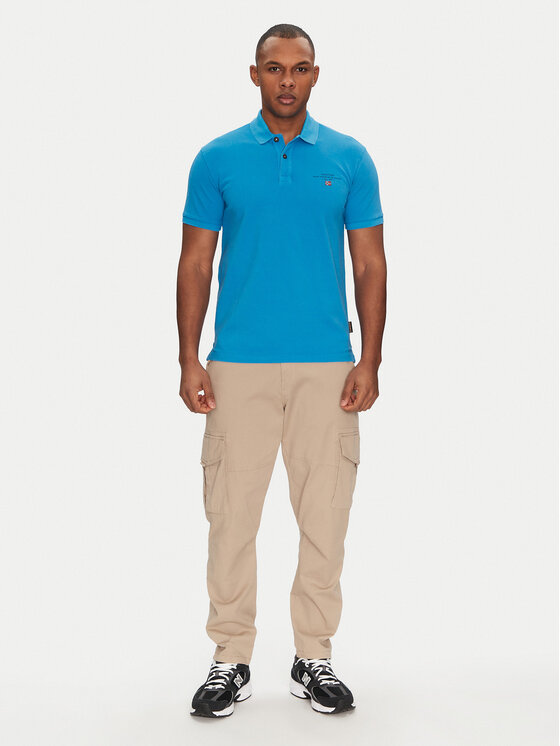 Napapijri Napapijri Tricou polo Elbas NP0A4GDL Albastru Regular Fit