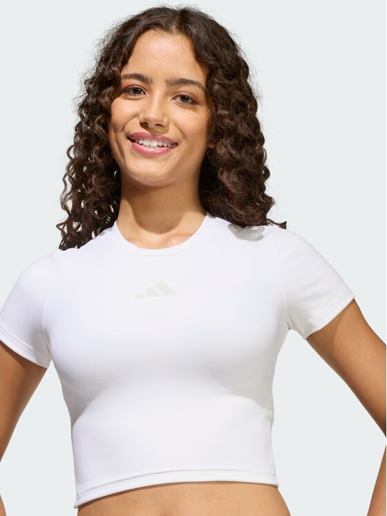 adidas adidas T-Shirt 158913 Biały Slim Fit