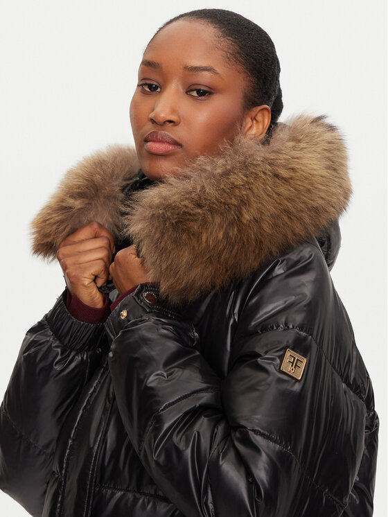 Fracomina Fracomina Zimní bunda FJ24WC3002O45601 Černá Regular Fit
