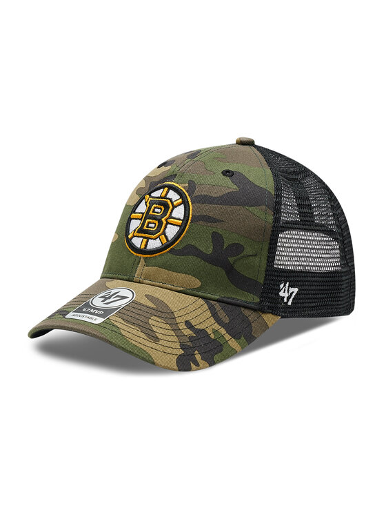 47 Brand 47 Brand Șapcă Nhl Boston Bruins Trucker H-CBRAN01GWP-CM Verde