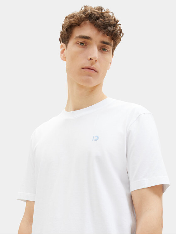 Tom Tailor Denim Tom Tailor Denim Тишърт 1037655 Бял Basic Fit