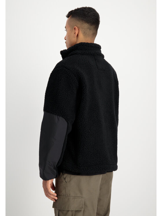 Alpha Industries Alpha Industries Kurtka outdoor Sherpa Zip-Jacket Czarny Regular Fit