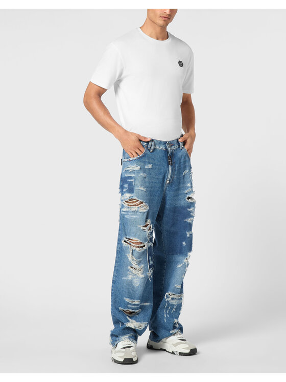 PHILIPP PLEIN PHILIPP PLEIN Jeansy 21647 Niebieski Loose Fit