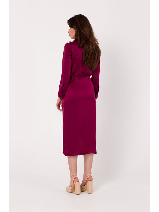 Makover Makover Vestito da giorno K172 Bordeaux Modern Fit