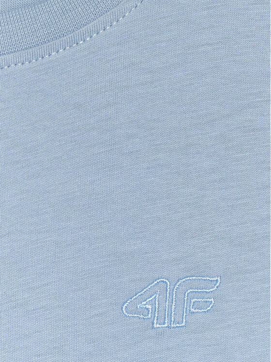 4F 4F T-Shirt BASIC+ Niebieski Regular Fit