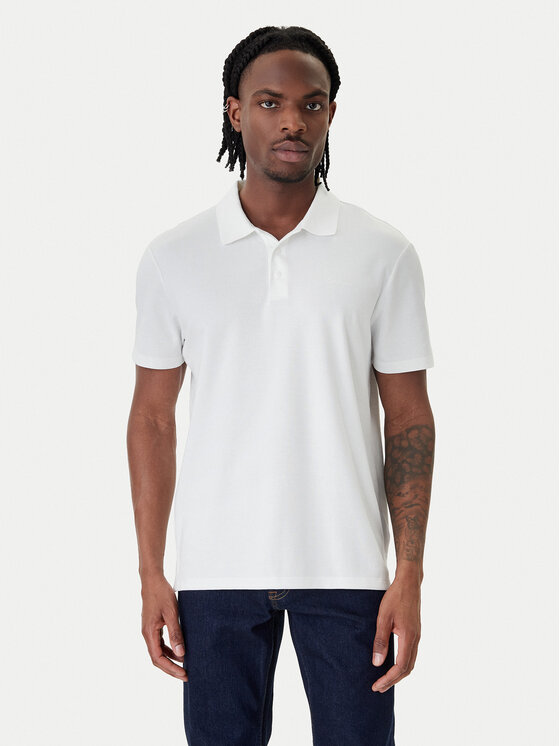 Calvin Klein Calvin Klein Polo Birdseye LV04LF208G Bianco Regular Fit