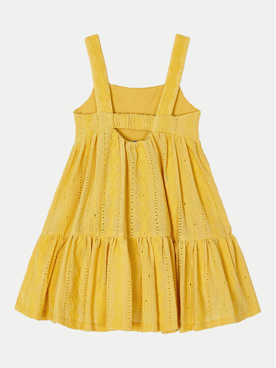 Mayoral Mayoral Лятна рокля 3950 Жълт Regular Fit