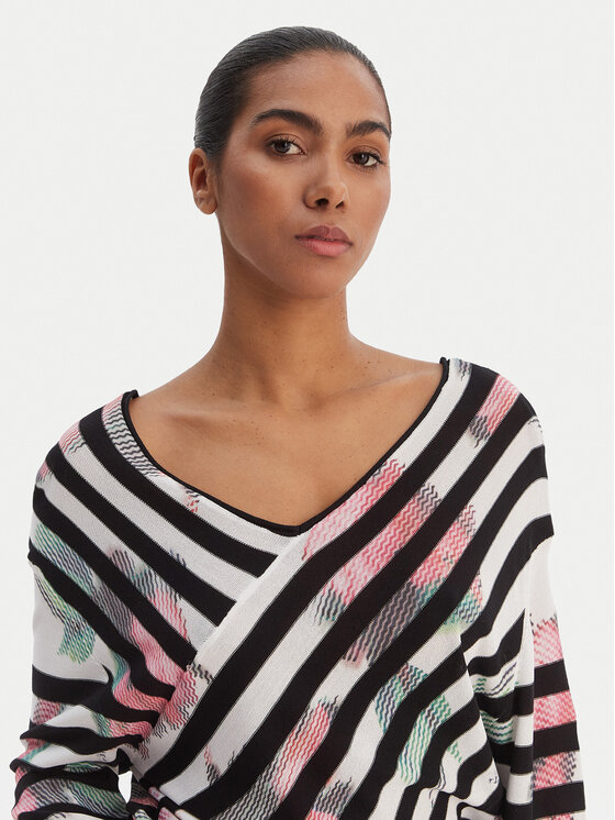 Desigual Desigual Pulover 26SWJF01 Colorat Regular Fit