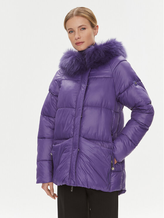 Fracomina Geacă din puf FJ23WC3001O42301 Violet Regular Fit