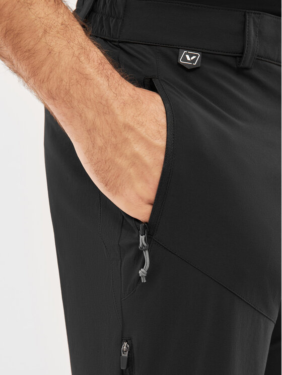 Viking Viking Spodnie materiałowe Rago Man Czarny Regular Fit