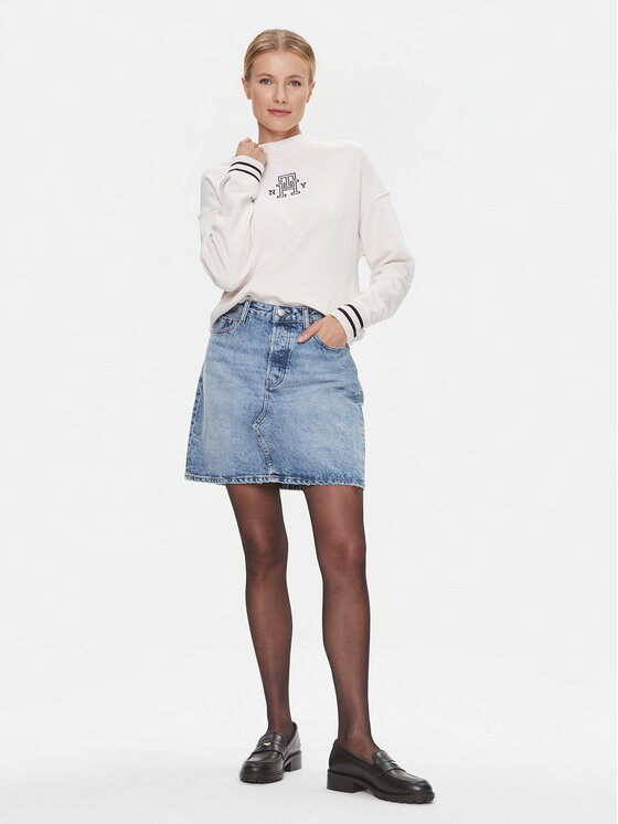Tommy Hilfiger Tommy Hilfiger Jeansrock WW0WW39653 Blau Regular Fit