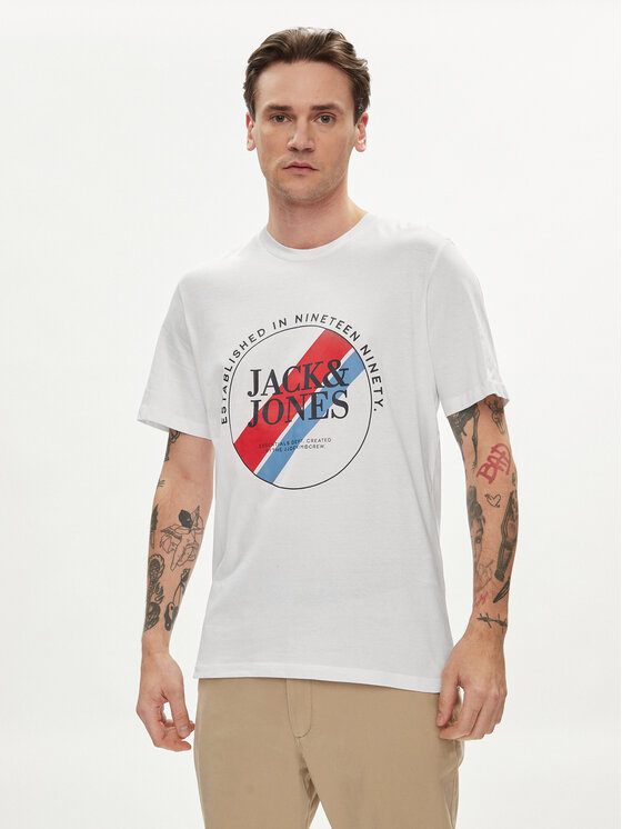 T-Shirt Jack&Jones, Größe S Weiß Loof 12248624