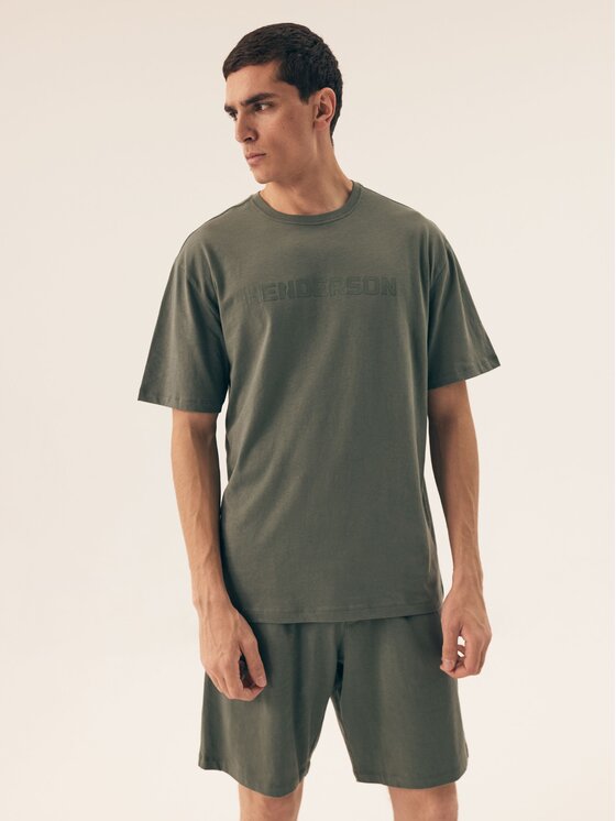 Henderson Henderson Pyžamo 42795 Kaki Regular Fit