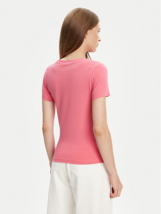 Guess Jeans Guess Jeans T-Shirt W4YI03 J1314 Rosa Slim Fit