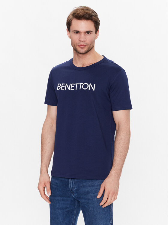 United Colors Of Benetton Tricou 3I1XU100A Bleumarin Regular Fit