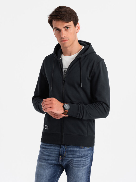 Ombre Ombre Mikina OM-SSBZ-0160 Černá Regular Fit