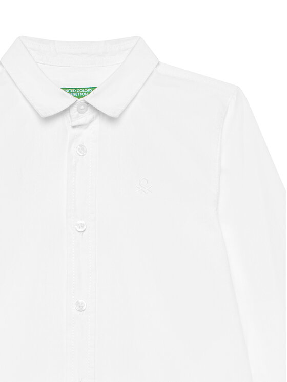 United Colors Of Benetton United Colors Of Benetton Koszula 54AZGQ00J Biały Regular Fit