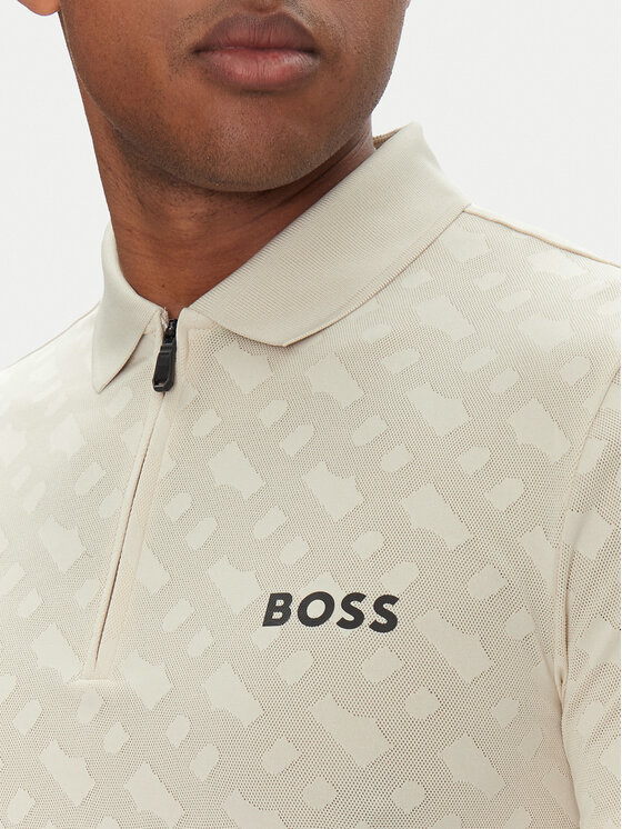 BOSS BOSS Polo majica Philix Toc Jq 50538106 Bež Slim Fit
