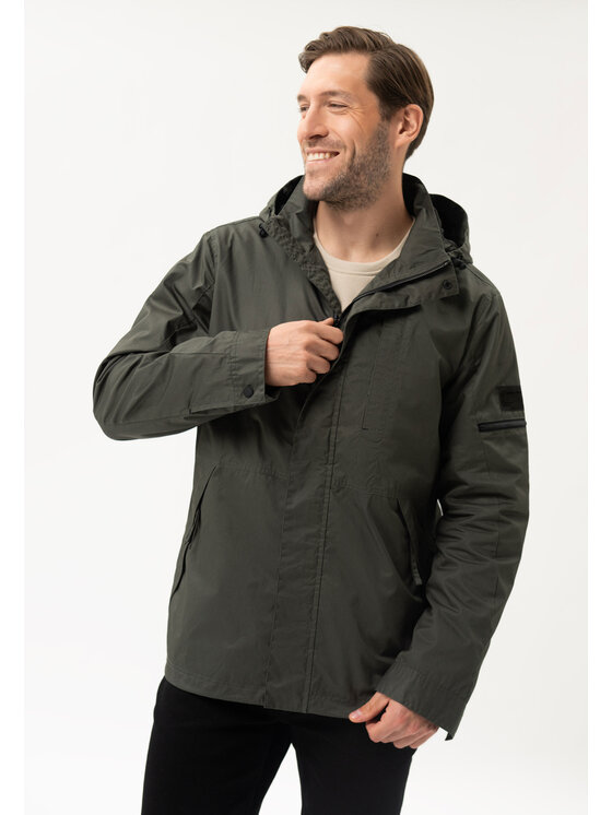 Volcano Volcano Kurtka przeciwdeszczowa J-PAXON Zielony Regular Fit