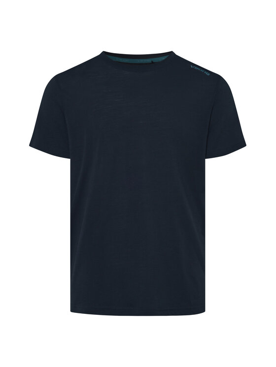Viking Viking T-Shirt Salen Granatowy Regular Fit