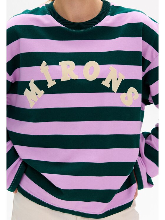 Mirons Mirons Longsleeve Print Kolorowy Regular Fit