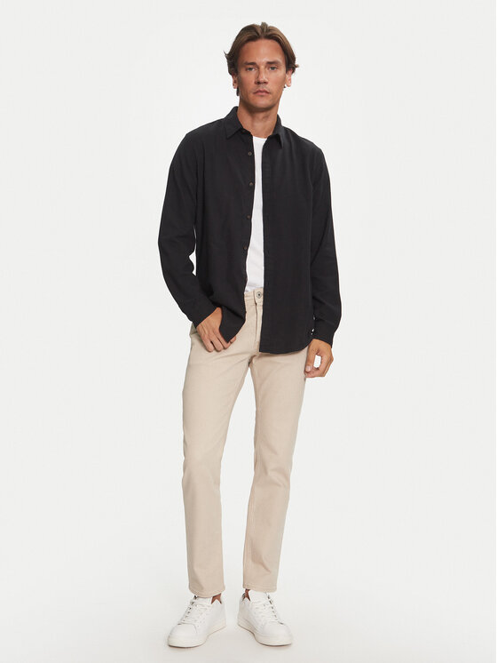 Jack&Jones Jack&Jones Cămașă Joshua 12258429 Negru Slim Fit