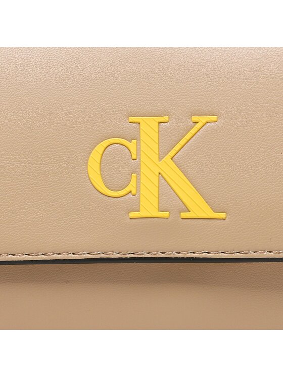 Calvin Klein Jeans Calvin Klein Jeans Borsetta Sleek Ew Flap Conv Sb20 Solid K60K610319 Beige
