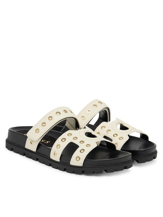 Guess Guess Šlepetės FLPFAS ELE03 Écru