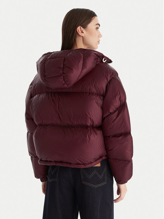 Tommy Hilfiger Tommy Hilfiger Пухено яке WW0WW46541 Бордо Regular Fit