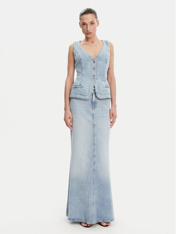 Guess Guess Mellény W5GN89 D5B96 Kék Regular Fit