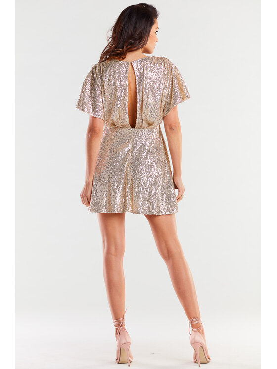 Awama Awama Abito da sera A488 Beige Basic Fit