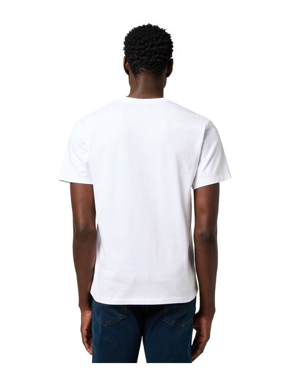Wrangler Wrangler T-Shirt 112371475 Biały Regular Fit