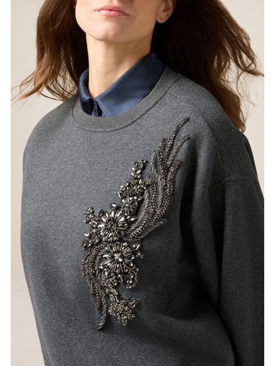 Oltre Oltre Felpa G867E000316N013 Grigio Over Fit