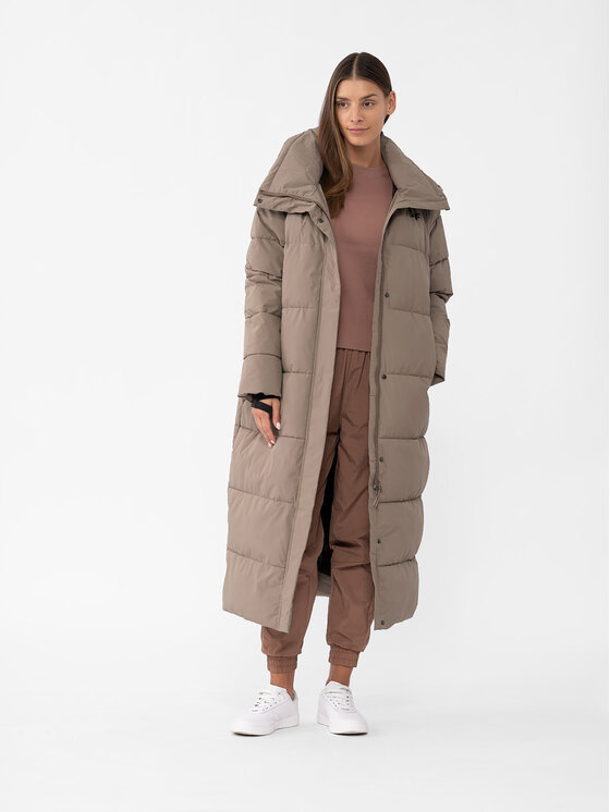 4F 4F Geacă de iarnă 4FAW23TDJAF237 Maro Regular Fit