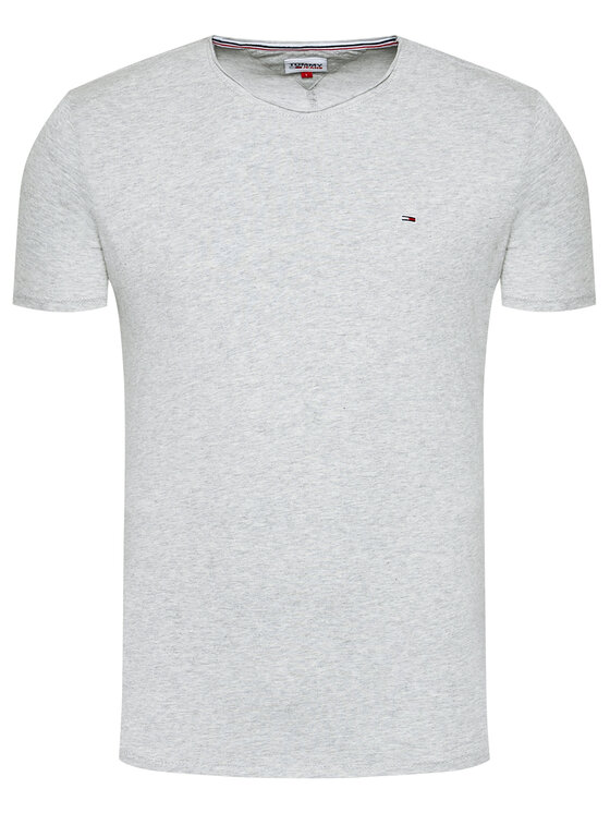 Tommy Jeans Tommy Jeans T-Shirt Jaspe DM0DM09586 Grau Slim Fit