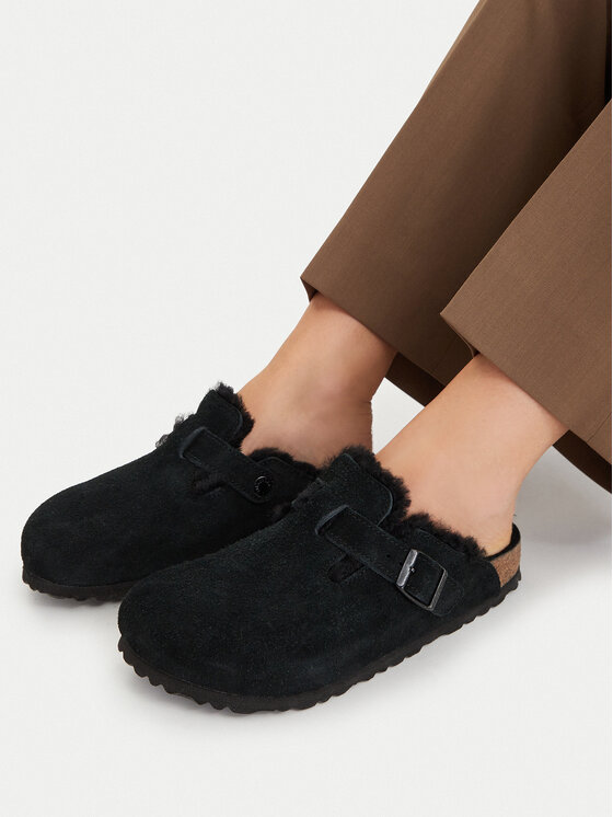 Birkenstock Birkenstock Čības Boston Vl/Shearling 0259883 Melns