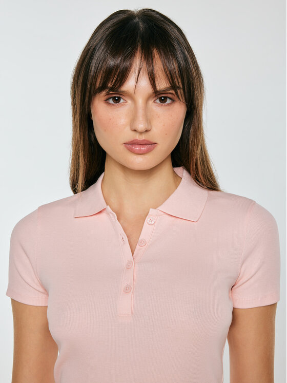 BIG STAR BIG STAR Polo RAFAELA Różowy Slim Fit