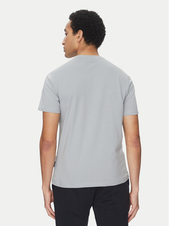 Napapijri Napapijri Тишърт S-Aylmer NP0A4HTO Сив Regular Fit