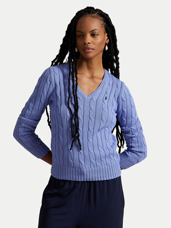 Polo Ralph Lauren Polo Ralph Lauren Pulover 211971870005 Svetlo modra Slim Fit