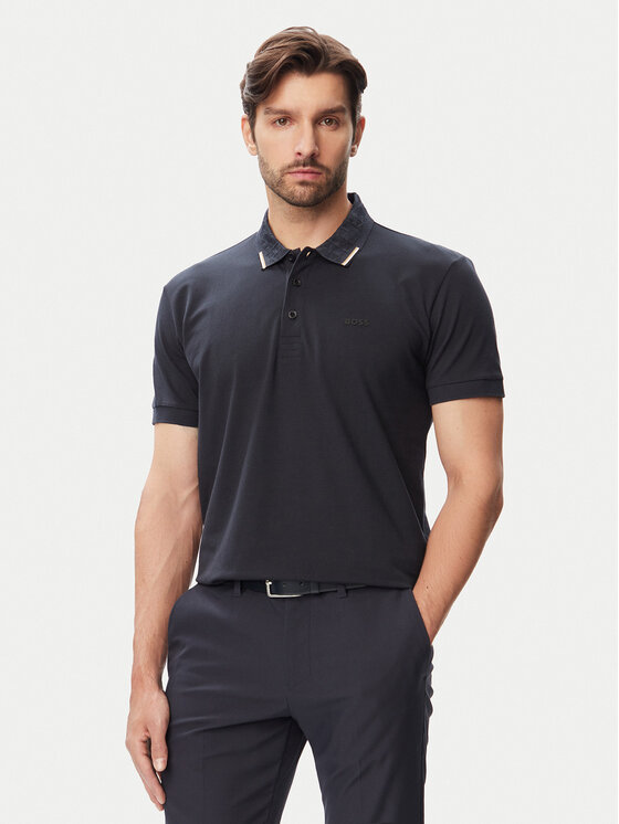BOSS Tricou polo Swing Paddy 50564779 Bleumarin Regular Fit
