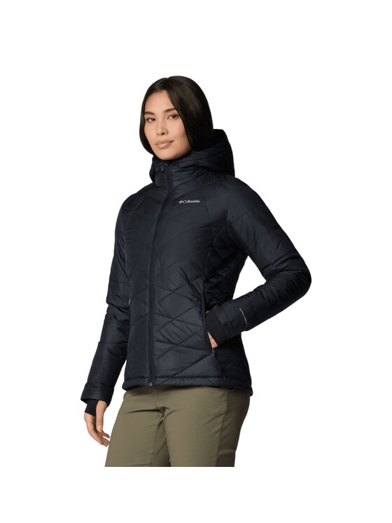 Columbia Columbia Kurtka zimowa Heavenly™ Hooded Jacket Czarny Regular Fit