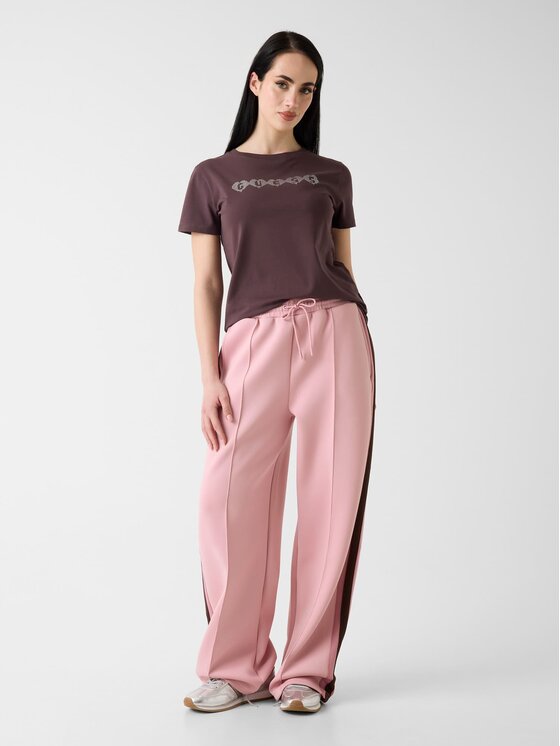 Guess Guess T-Shirt 183668 Hnědá Classic Fit