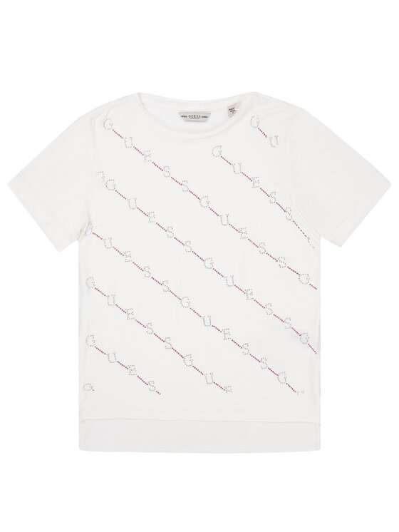 Guess Guess T-krekls J01I06 K83A0 Bēšs Regular Fit